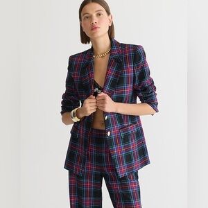 J Crew Nipped-in blazer in Stewart tartan BV214